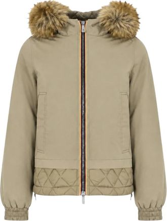 K-Way Tosca Jacket - Dames - Winterjassen - Groen - M - Katoen - Jassen