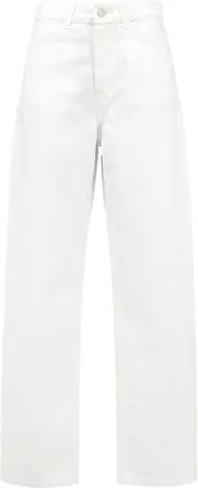 Frankie Shop Nelton Barrel-Leg Jeans - female - The Frankie Shop - Loose Fit Jeans - White - M - Jeans