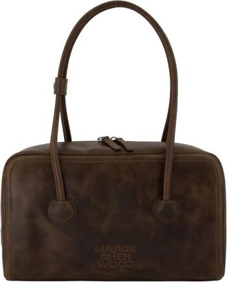 Marge Sherwood Soft Boston Schoudertas - Dames - Schoudertassen - Bruin - ONE Size - Leer - Tassen
