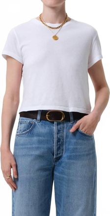 Citizens Of Humanity Kyle Short Sleeve Tee In White
