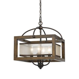 Cal Lighting 60W X 4 Semi-Flush Pendant