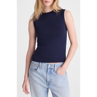 Madewell 90s Shell Tank in Midnight Navy at Nordstrom, Size Xx-Small