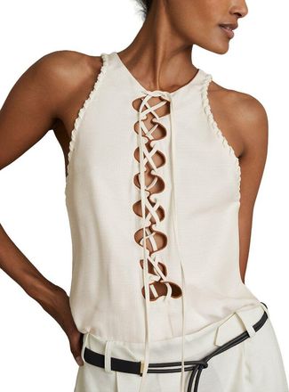 Reiss Amelia Cut Out Detail Top