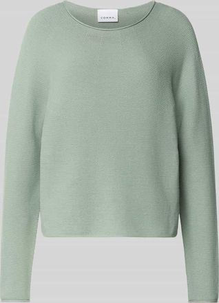 Comma Strickpullover mit Rundhalsausschnitt in Mint, Gr&ouml;&szlig;e 34