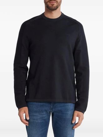 BOSS Sweater met raglan mouwen - Blauw