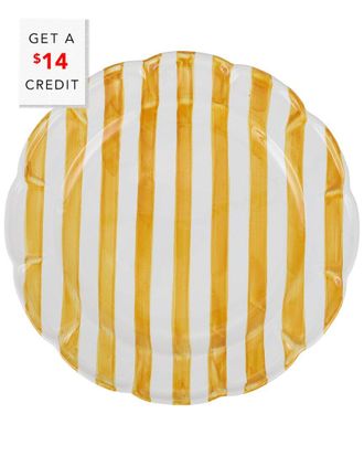 Vietri Vietri Amalfitana Stripe Round Platter With $9 Credit