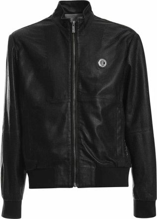 Just Cavalli Leren Jas - Heren - Leren en Su&egrave;de Jassen - Zwart - M - Leer - Jassen