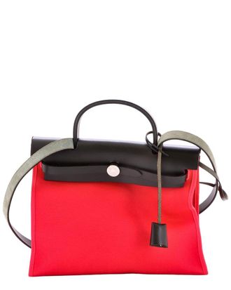 Herm&egrave;s Herbag Zip And Toile 31 (Authentic Pre-Loved)