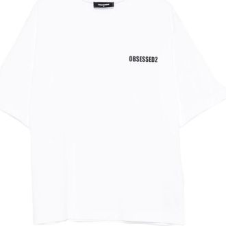 Dsquared2 T-Shirts, male, White, S, Casual Black T-Shirt Aw25