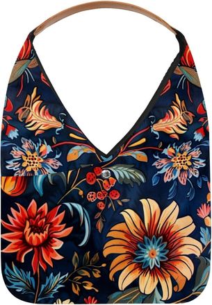 Generic Vintage Ethnic Boho Floral (7) Reusable Lightweight Grocery Bags - Foldable Into Compact Pouch, Washable & Sturdy, Multipurpose for Shopping and Trave