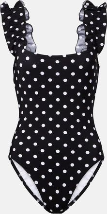 Karla Colletto Costume intero a pois con volant