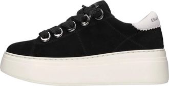Emanuelle Vee Schoenen, Dames, Zwart, 37 EU, Leer, Emanuelle Vee Sneakers