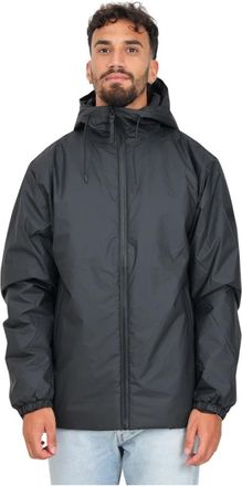 Rains Ge&iuml;soleerd Windbreaker Jack - Heren - Regenjassen - Zwart - S - Leer - Jassen