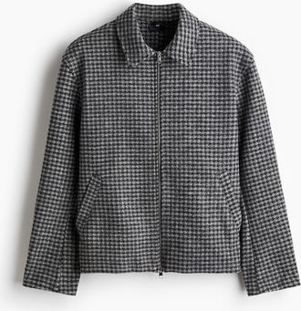 H&M Gefilztes Overshirt in Regular Fit - Grau
