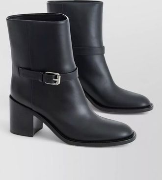 Burberry leather mid-calf boots