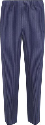 Issey Miyake Slim-fit Broeken - Heren - Slim Fit Broeken - Blauw - L - Broeken