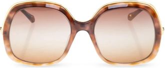 Chlo&eacute; Zonnebril - Dames - Zonnebrillen - Bruin - 56 MM - Accessoires