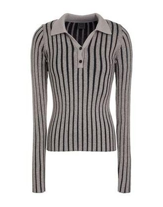 8 by YOOX BICOLOR RIBBED VANISE POLO