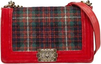 Chanel Pre-owned Cross Body Bags, female, Red, Size: ONE SIZE Pre-owned Leather chanel-bags