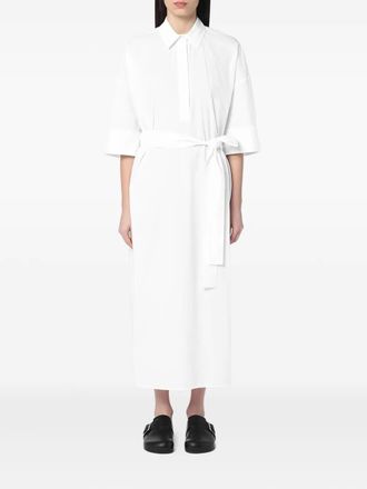 P.A.R.O.S.H. belted shirt dress - White