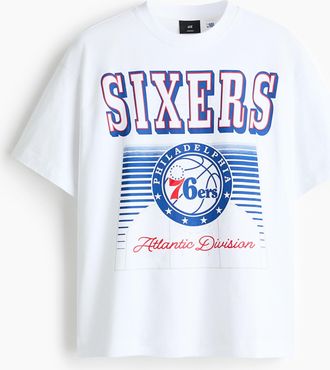 H&M T-Shirt Oversized Fit - White