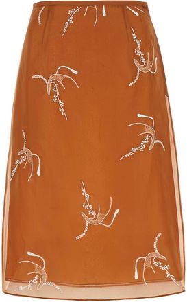 Prada Koper Organza Rok