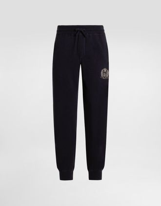 Dolce & Gabbana Smooth Cashmere Trousers - Man Pants And Shorts Blue 50
