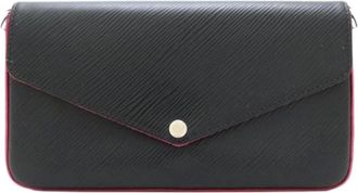 Louis Vuitton Pre-owned Wallets, female, Black, Size: ONE SIZE Pre-owned Leather Wallet