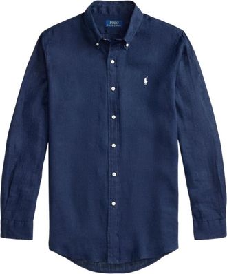 Polo Ralph Lauren Long Sleeve Sport Shirt - Heren - Casual Overhemden - Blauw - XL - Overhemden