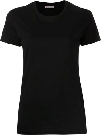 Moncler Clic Logo T-shirt - Dames - Tops - Zwart - Maat: M Katoen
