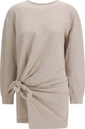 Isabel Marant Womens Fleece Dress Zae Beige Cotton