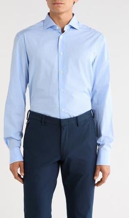 Canali Cotton Dress Shirt in Blue at Nordstrom Rack, Size 39
