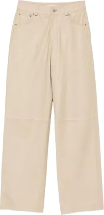 By Malene Birger Wide-leg Leather Trousers