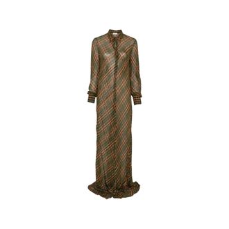 Dries Van Noten Vestido Dalima - Dresses - Mujer - Verde - S