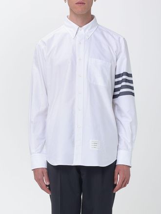 Thom Browne Camicia classica in popeline di cotone con motivo 4-Bar