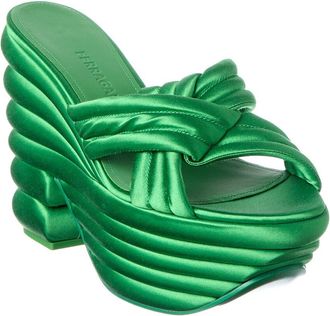 Ferragamo Woven Satin Sandal