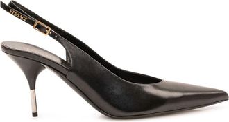 Versace Black Logo Pumps