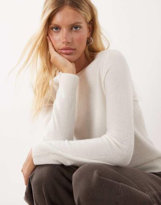 Mango maglione lavorato a maglia premium color crema-Neutro