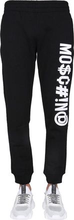 Moschino Mens Black Cotton Joggers (workout Pants)