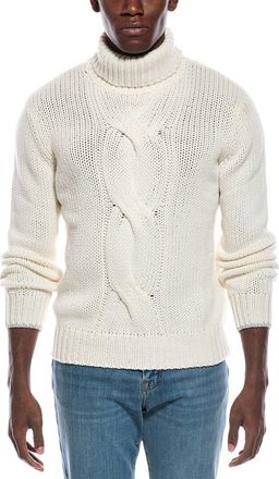 Brunello Cucinelli Cable Cashmere Turtleneck Sweater