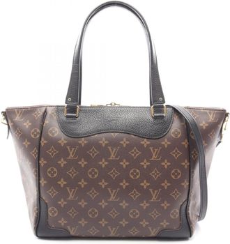 Louis Vuitton Black Brown Monogram Monogram Handbag Tote Bag (Pre-Owned)