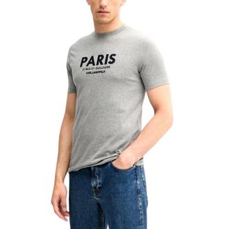 Karl Lagerfeld Tops, Heren, Grijs, S, Karl Lagerfeld - Tops > T-shirts