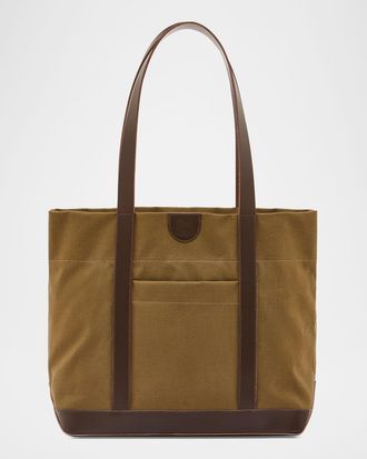 IL BISONTE Caramella Medium Canvas Shopper Tote Bag
