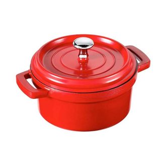 Lacor Cacerola Con Tapa Aluminio Fundido Rojo 6.7l 28 Cm X 11.5 Cm Olla Profesional Antiadherente