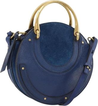 Chlo&eacute; Pre-owned Hand Bag - Dames - Vintage Schoudertas - Blauw - ONE Size - Leer - Vintage
