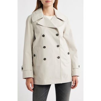 Save The Duck Sofi Waterproof Trench Coat in Rainy Beige at Nordstrom, Size 00
