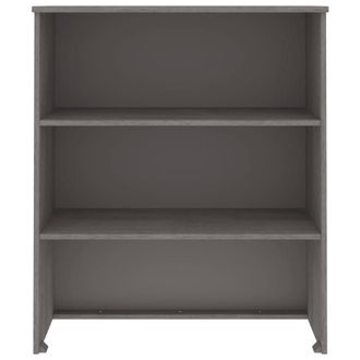 Berkfield Home Top for Highboard HAMAR Light Grey 85x35x100cm Solid Wood Pine | Size: 85 x 35 x 100 cm