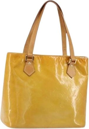 Louis Vuitton Pre-owned Tote Bags, female, Beige, Size: ONE SIZE Pre-owned Vintage Patent Leather Tote Bag