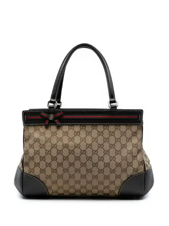 Gucci Borsa tote Mayfair in tela GG 2016-2025 - Marrone
