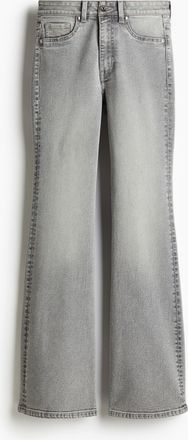 H&M Flared High Jeans - Grau